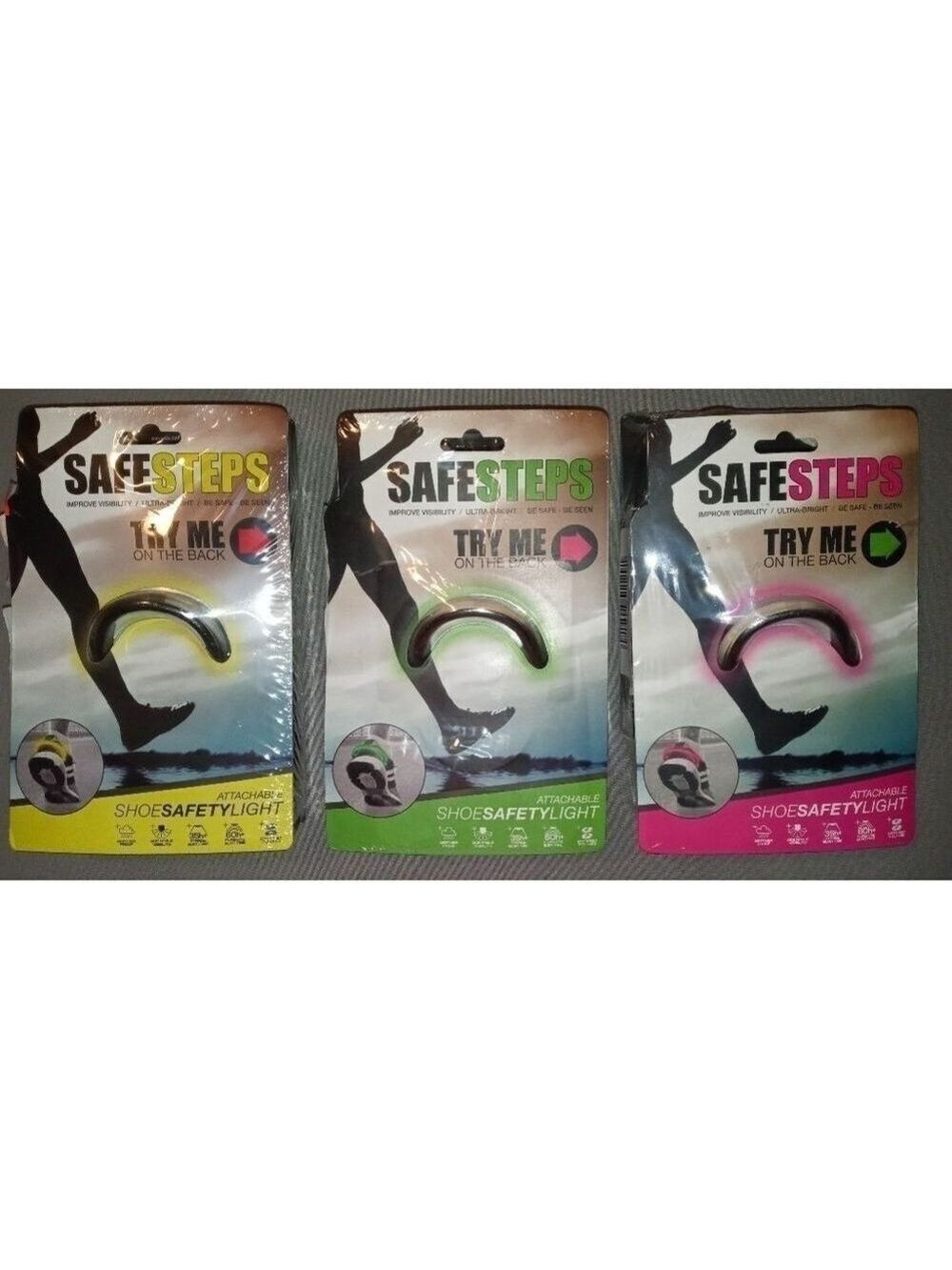 Safe Steps LED Clip On Shoe Safety Light Night Run